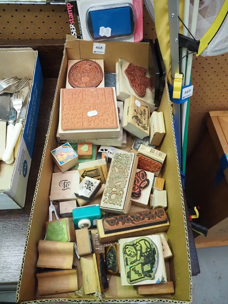 box of rubber stamps Image 1++