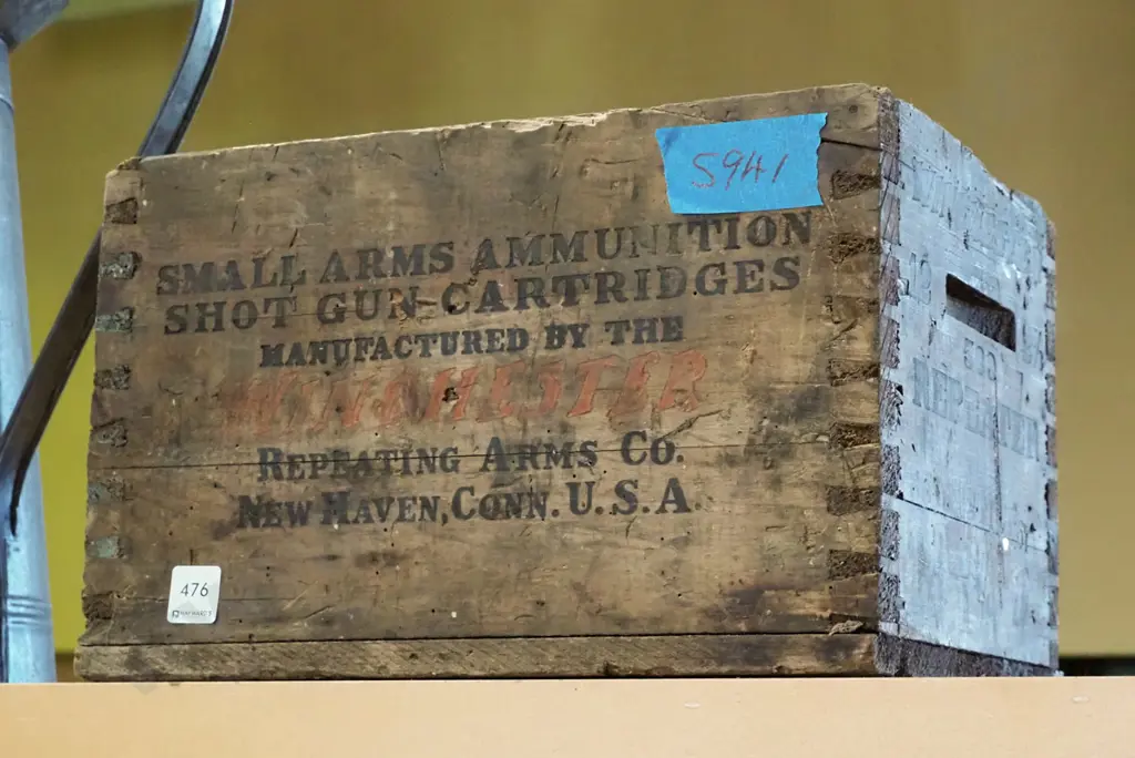 vintage Wincester ammunition crate Image 1++