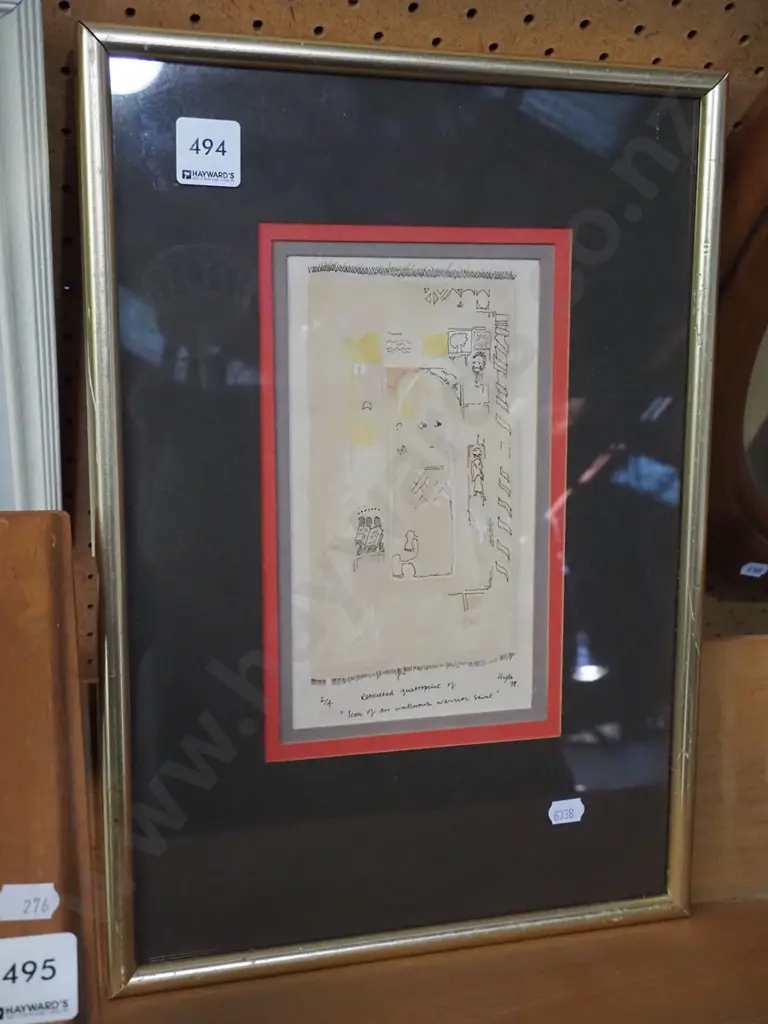 Greg Hyde framed ltd edition print 2/4 - Icon on a Warrior Stain Image 1++