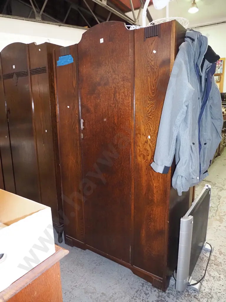 oak deco single drawer wardrobe H-1800 W-980 D-470 Image 1++