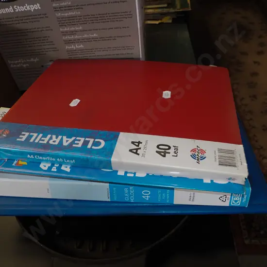 4x clear lite files and stamps