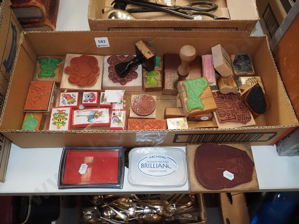 box of rubber stamps Image 1++