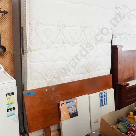 Sealey queen  bed base and mattress - slight mark to 1 edge