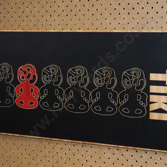tiki print on board