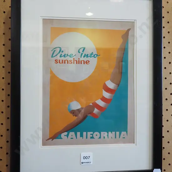 reproduction California advertising print