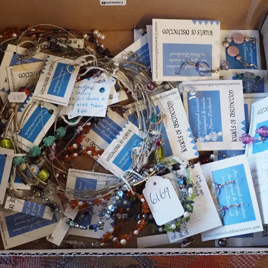 box of costume jewellery 