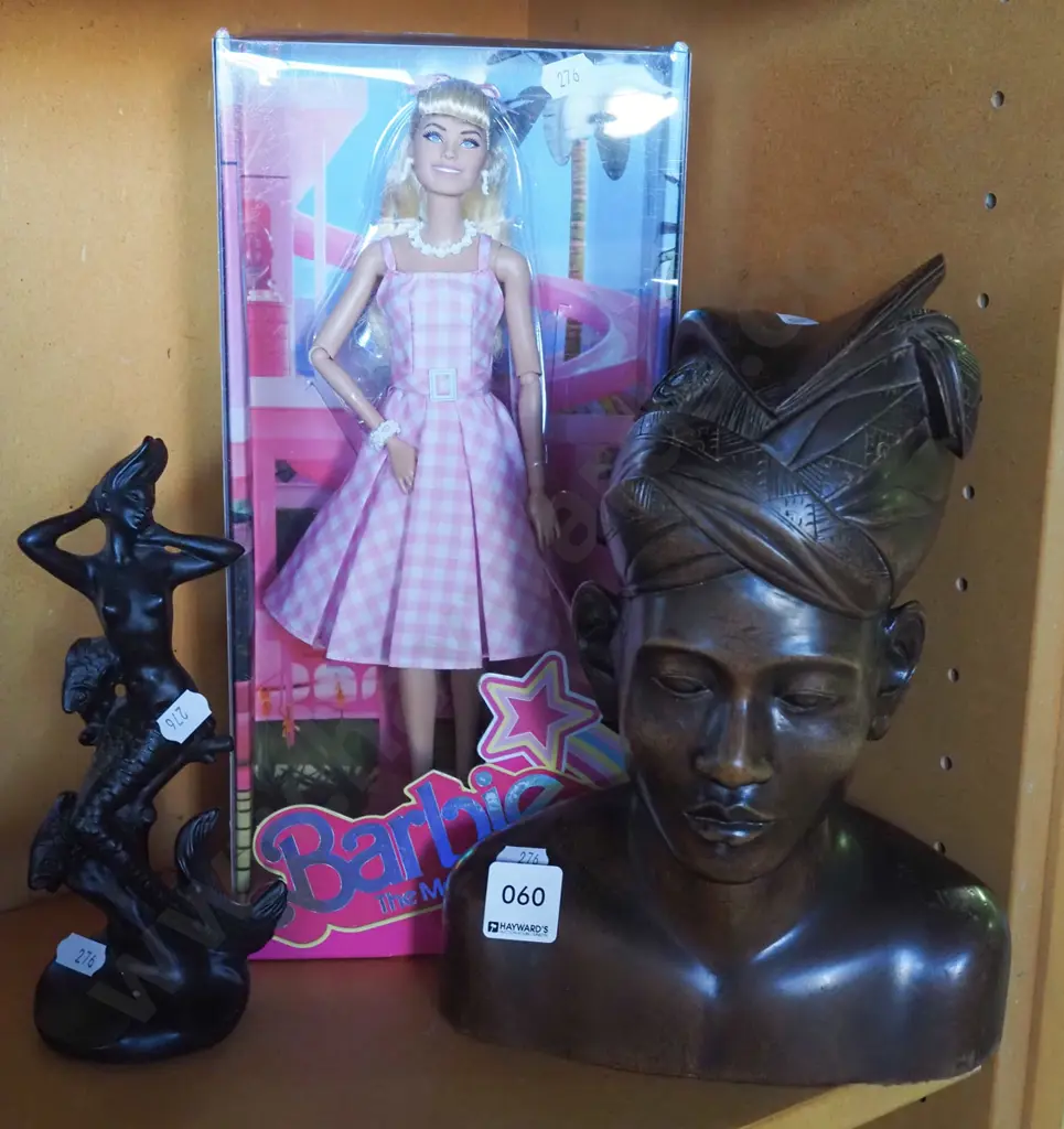 carved wooden figurine, ceramic figurine, Barbie doll Image 1++