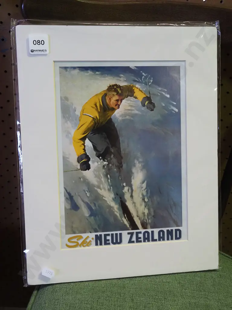 unframed reproduction Ski NZ print Image 1++