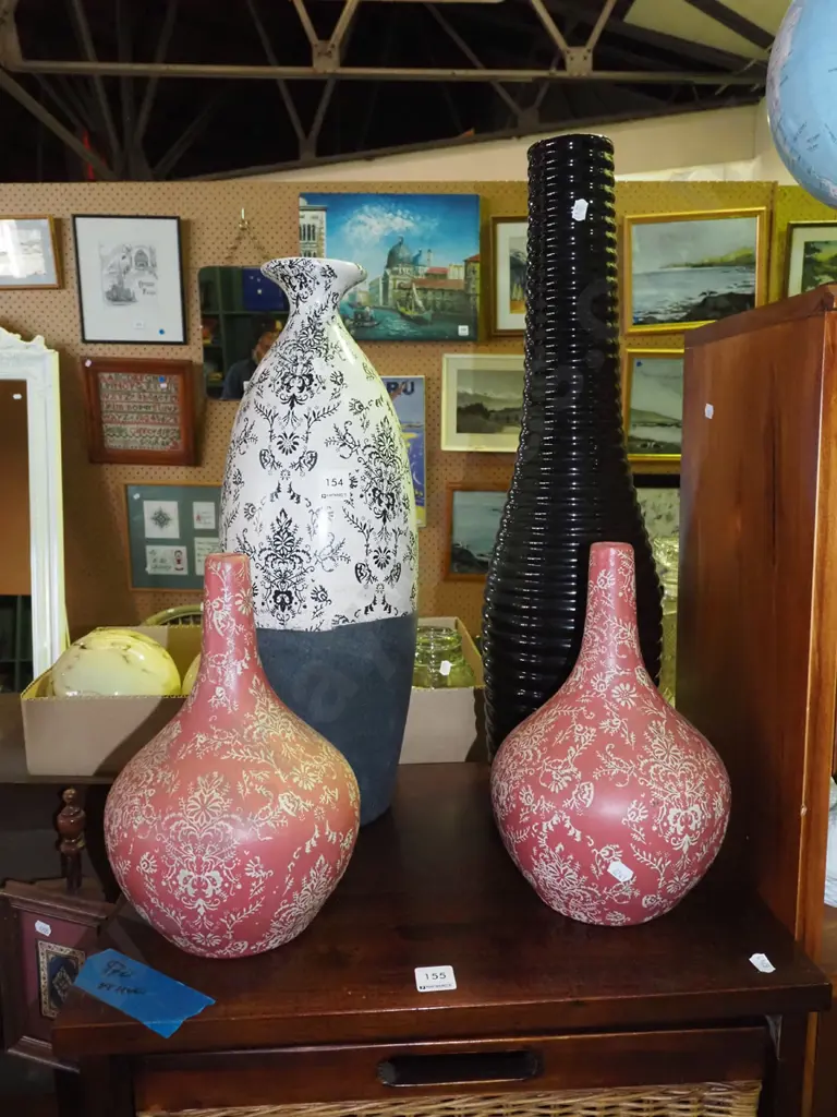 4x vases Tallest H-600 Image 1++