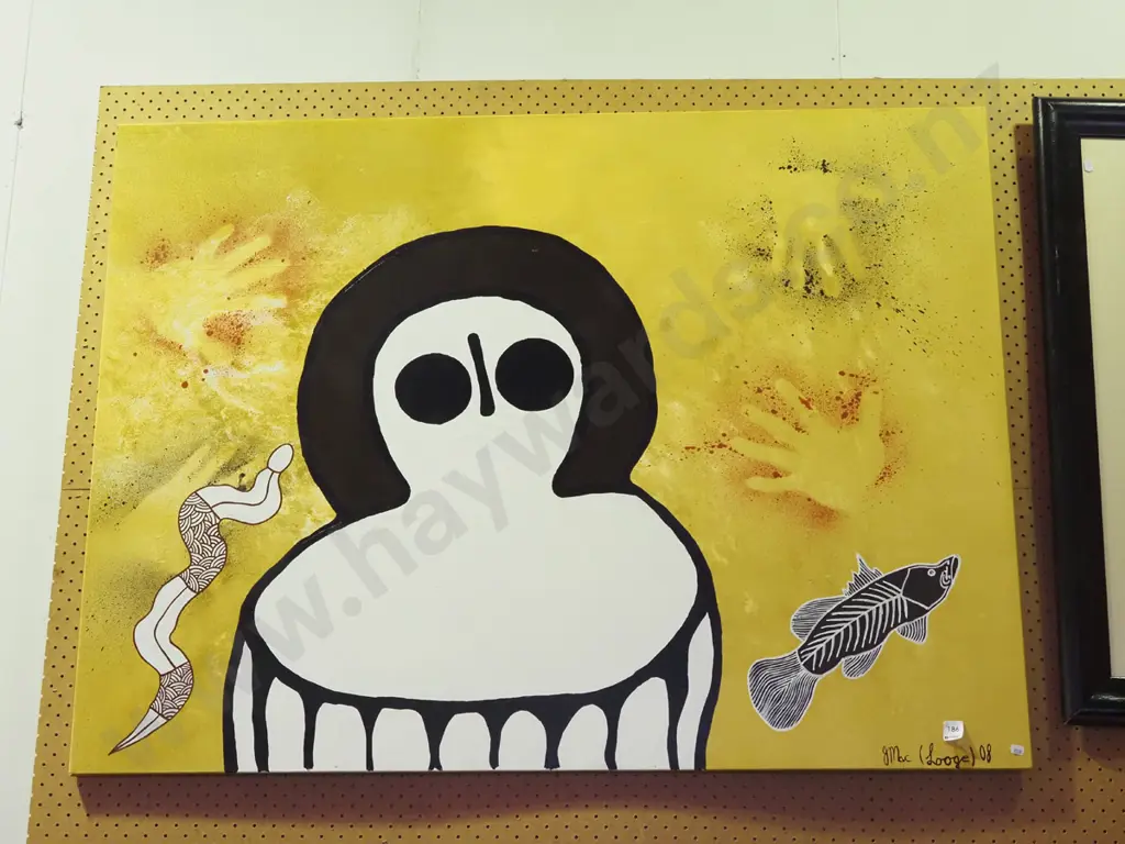 large oil on boxed canvas Image 1++