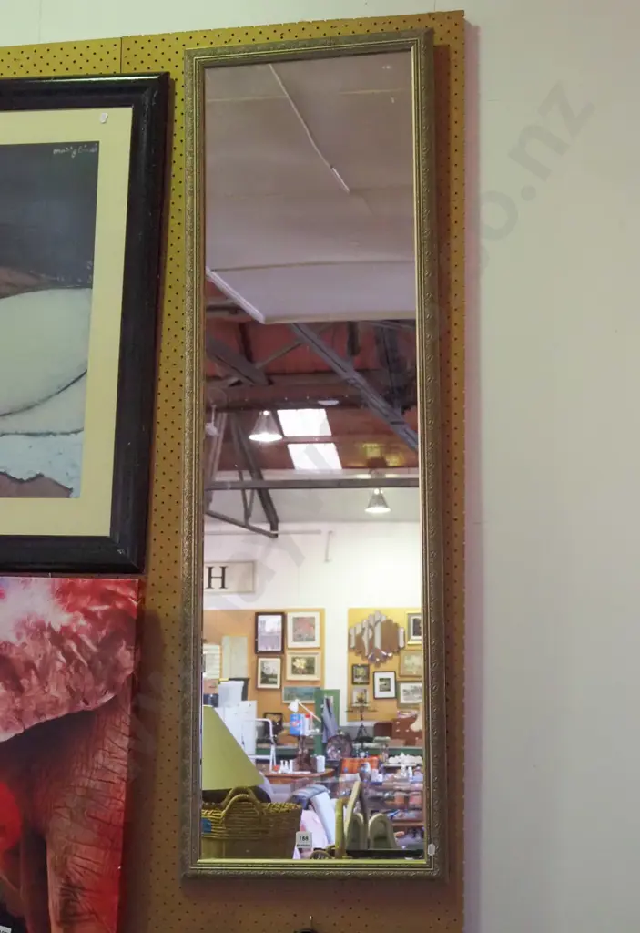 tall gilt framed wall mirror H-1400 Image 1++