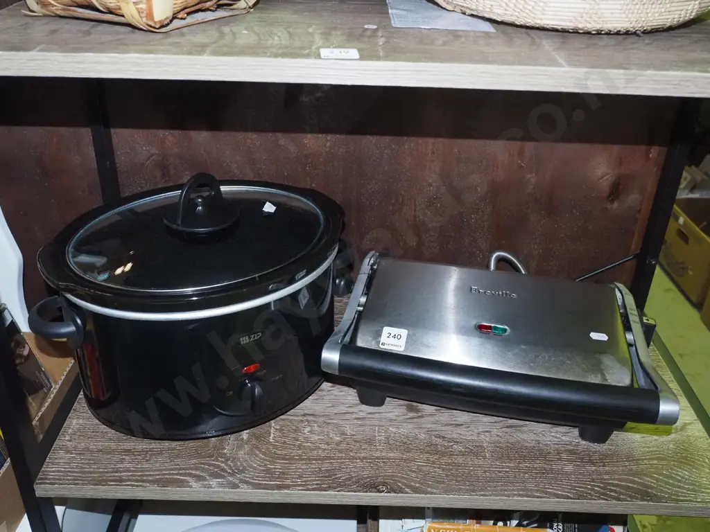 Zipp slow cooker, Breville sandwich press Image 1++