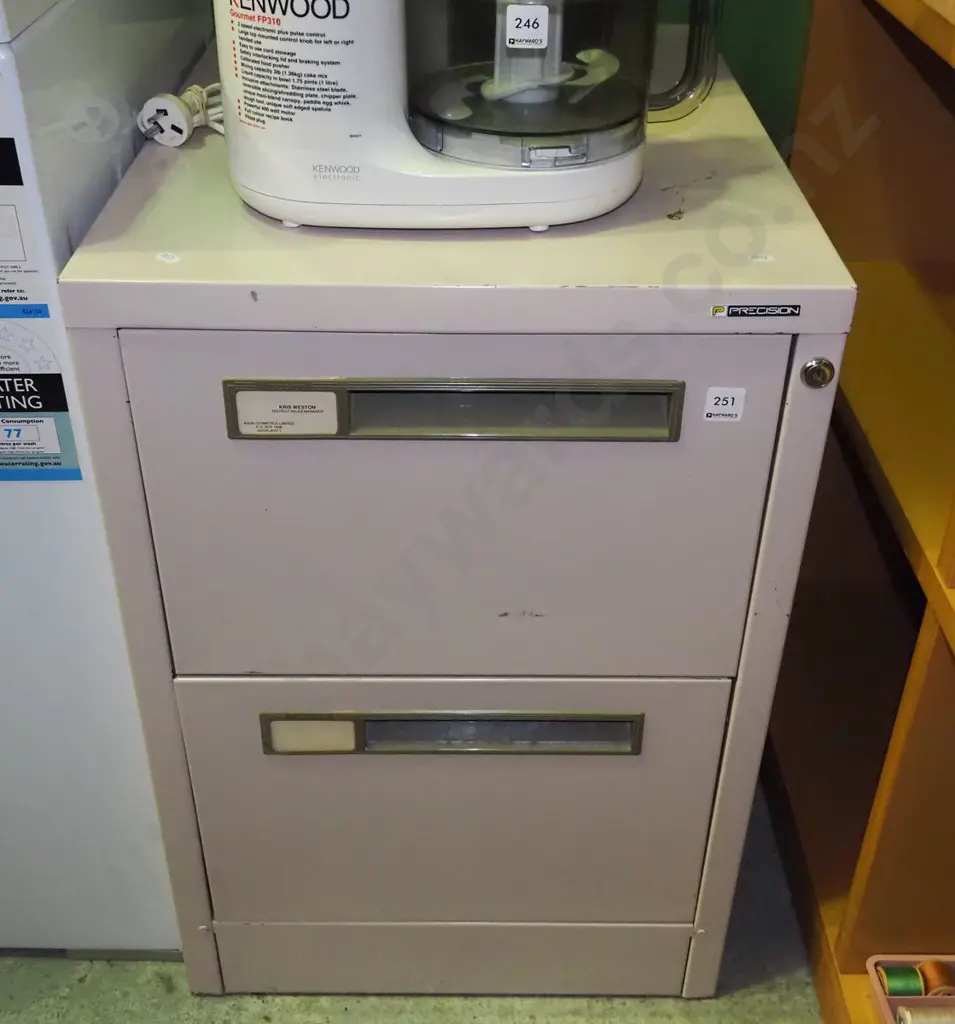 Precision 2 door filing cabinet Image 1++