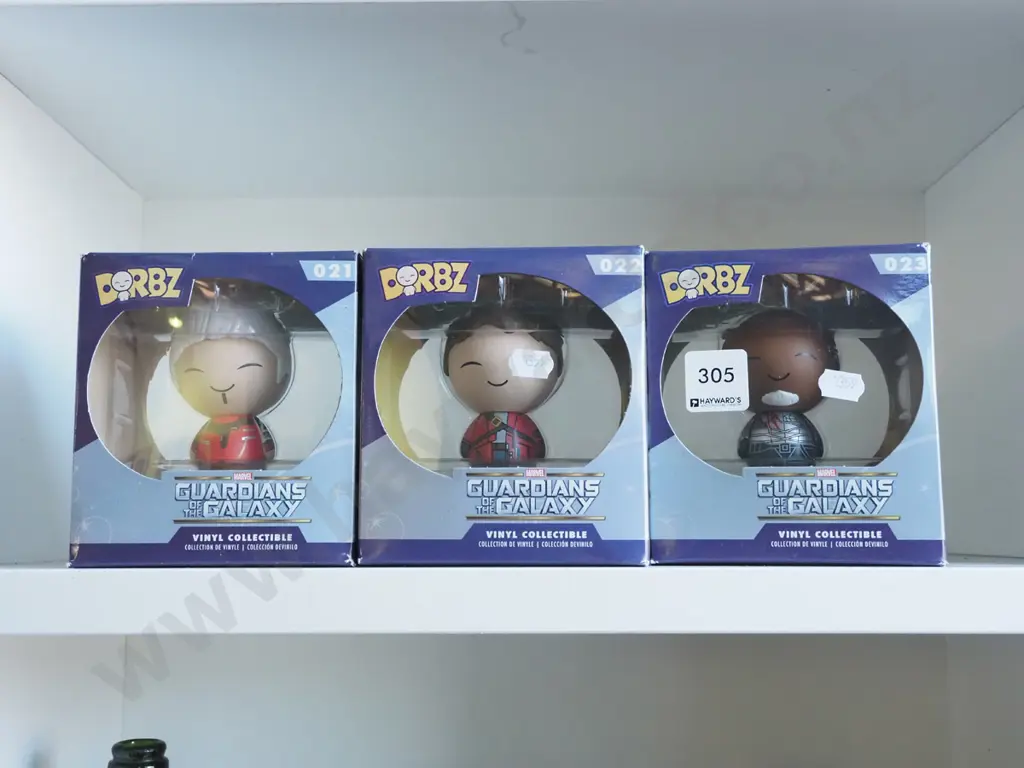 3x Dorbz Guardians of the Galaxy figurines Image 1++