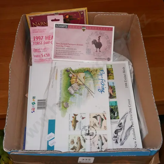 box of stamps