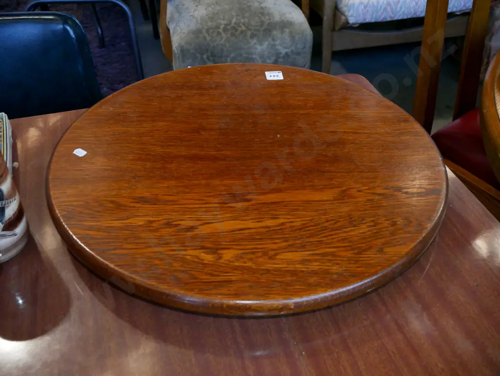 oak lazy susan Diam-480 Image 1++