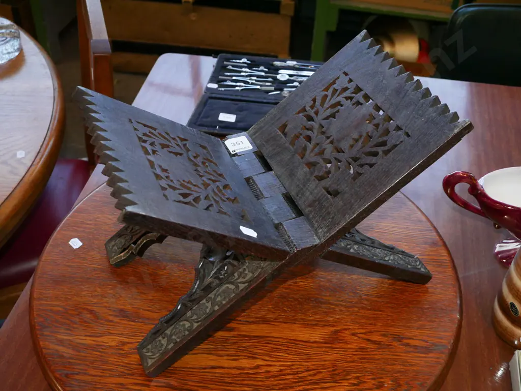 ornately carved book stand Image 1++
