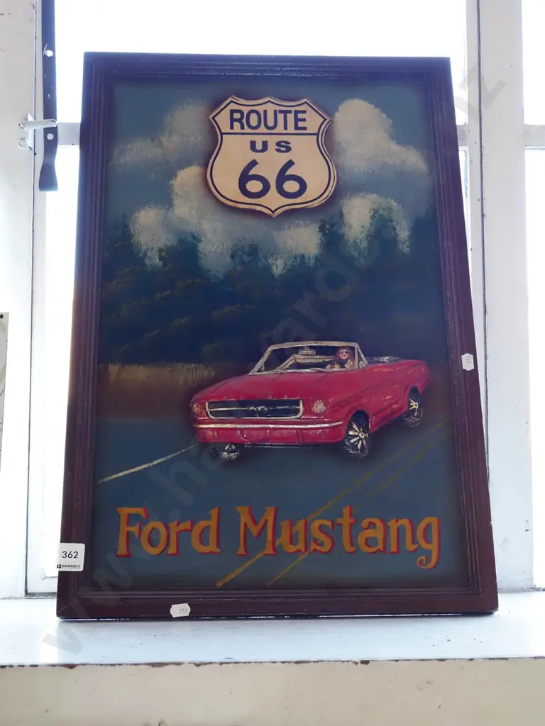 3D Route 66 Ford Mustang artwork Image 1++