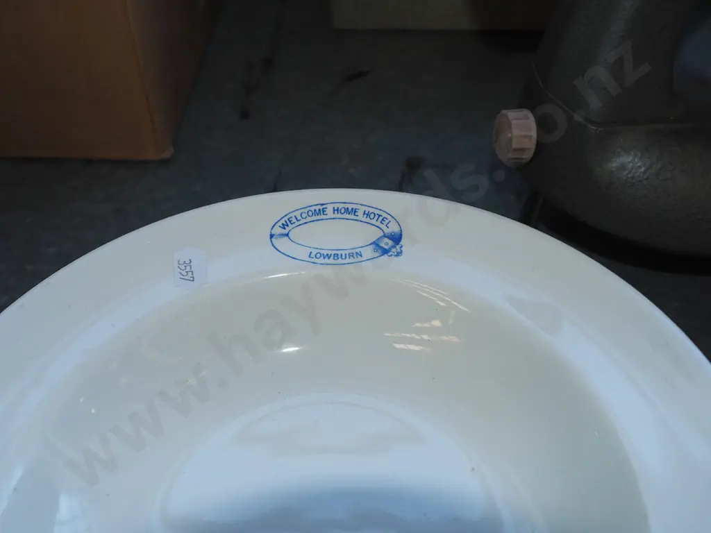 plated ware, bubble glass plates - chip to one, Lowburn Hotel soup bowls Image 1++