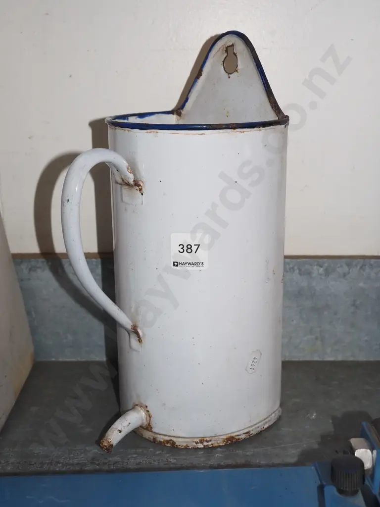 enamel wall mounted jug with spout Image 1++