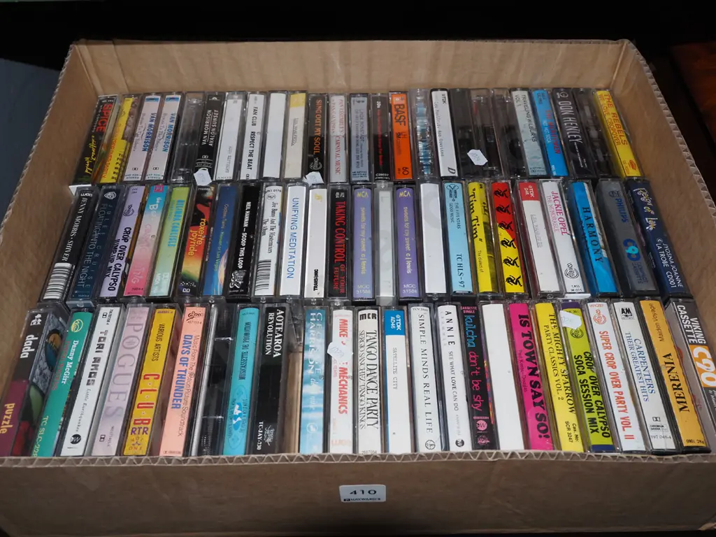 box of music cassettes Image 1++