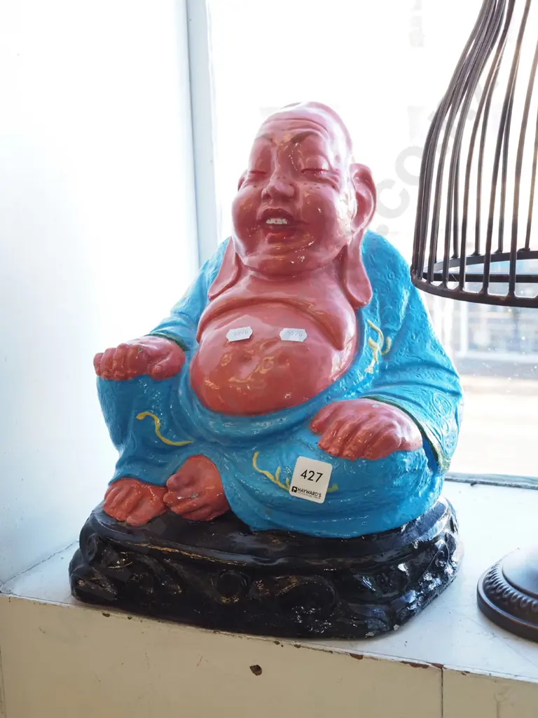 hand painted buddha figurine H-320 Image 1++