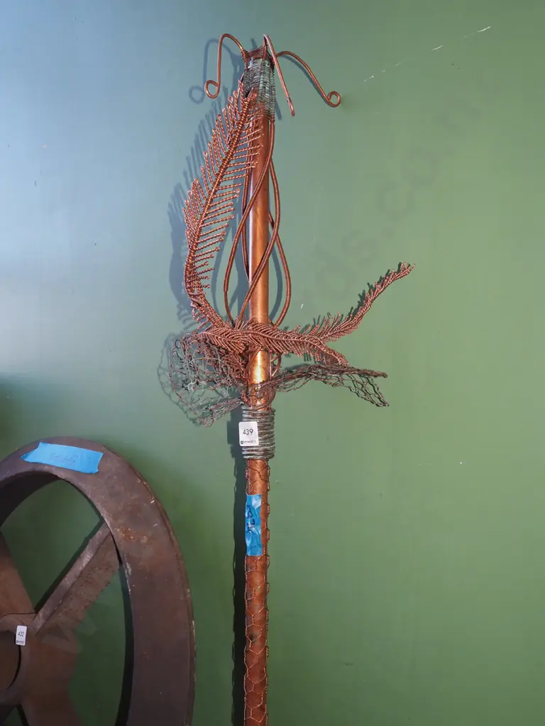 copper pipe garden ornament H-2000 Image 1++