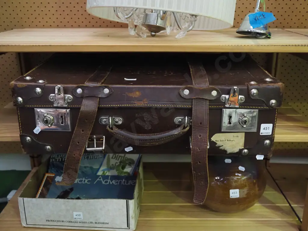 bullock hide suitcase Image 1++