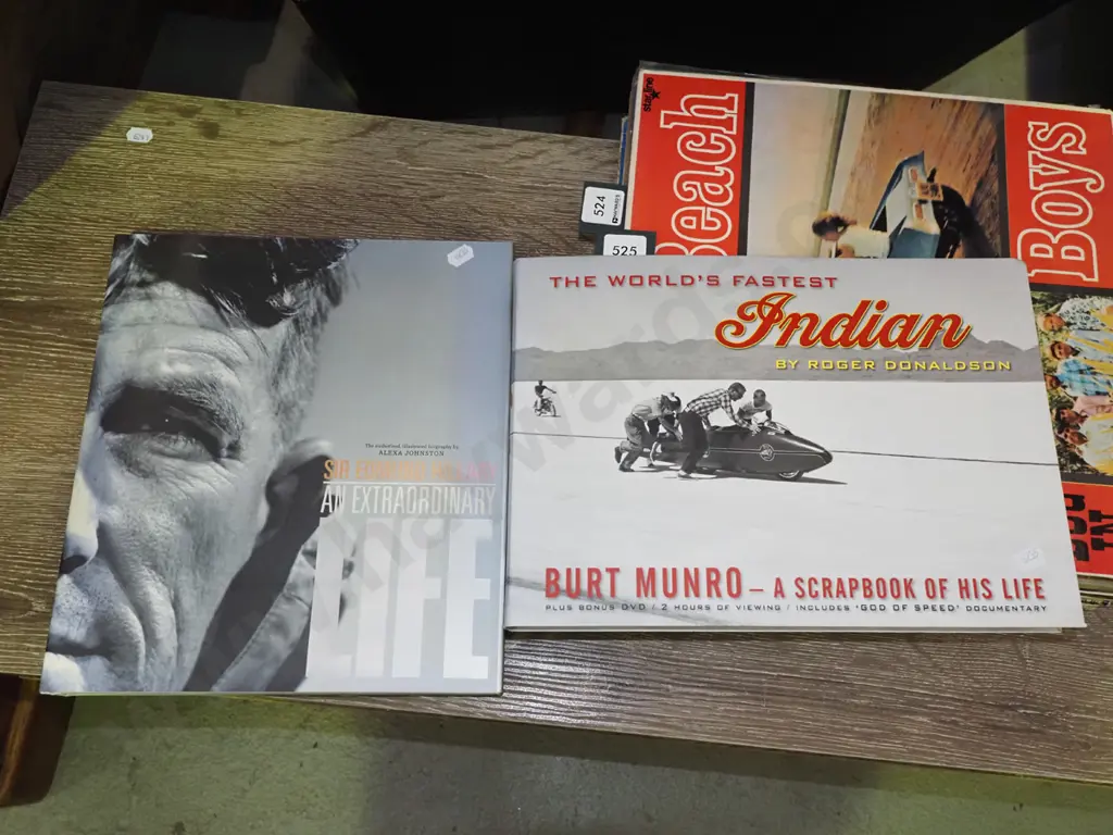 books, Edmund Hillary and Burt Munro Image 1++
