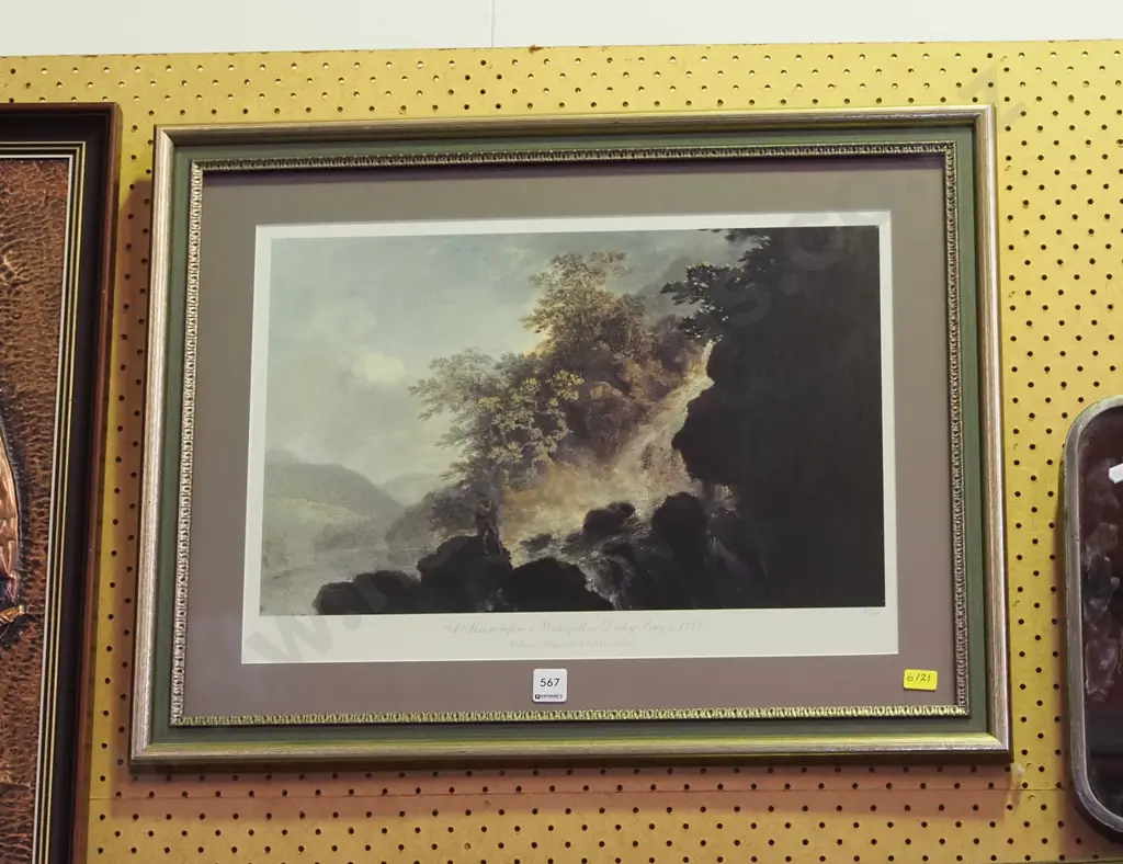 framed William Hodges print - Dusky Bay 1773 Image 1++
