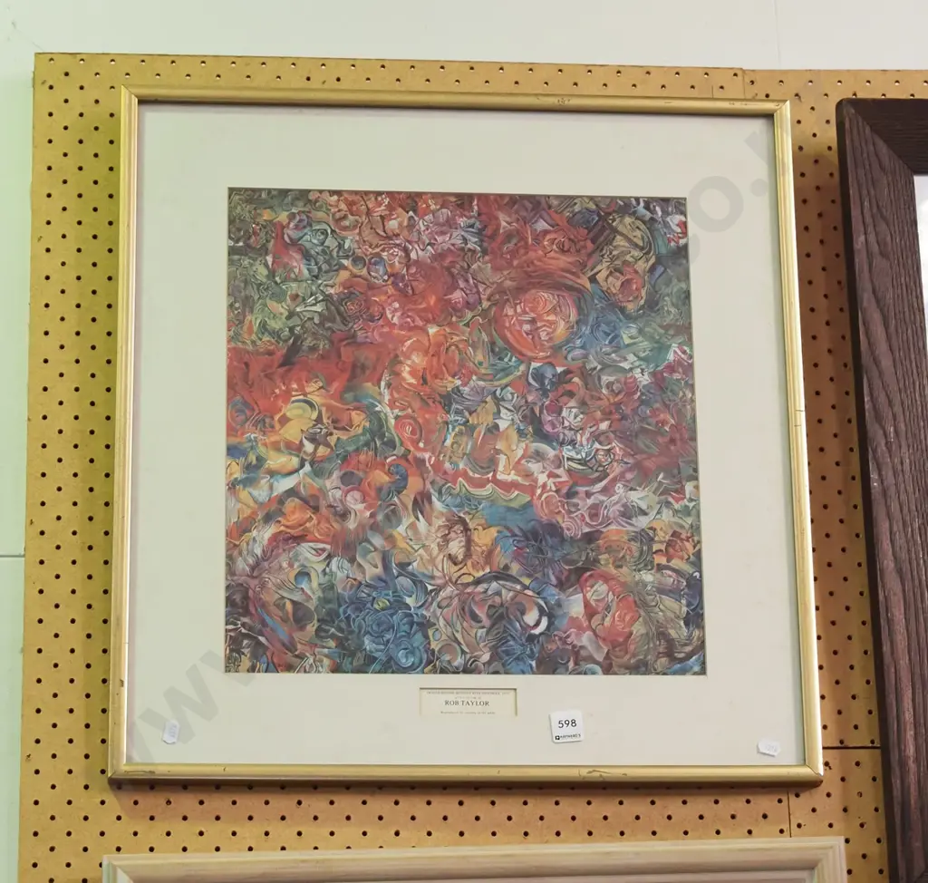 framed Rob Taylor print - under glass needs a clean Image 1++