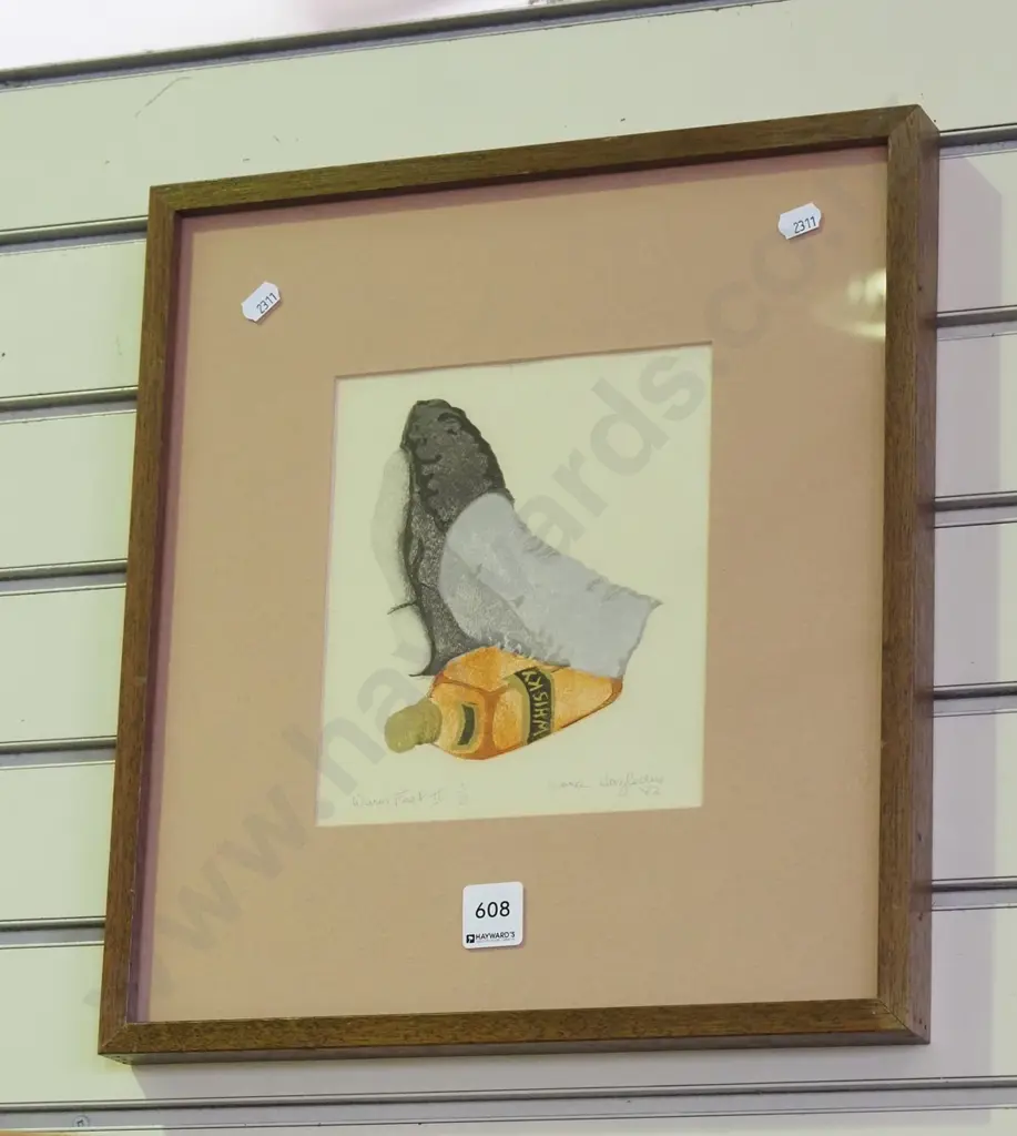 framed ltd edition print1/5  -  Nora Hazeldine '82  - Warm feet Image 1++