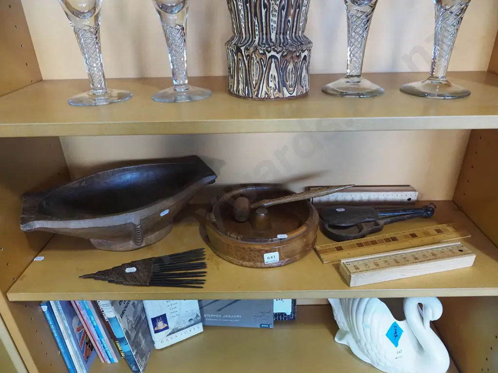 wooden bowls, wooden pencil cases, nut bowl, hammer etc Image 1++