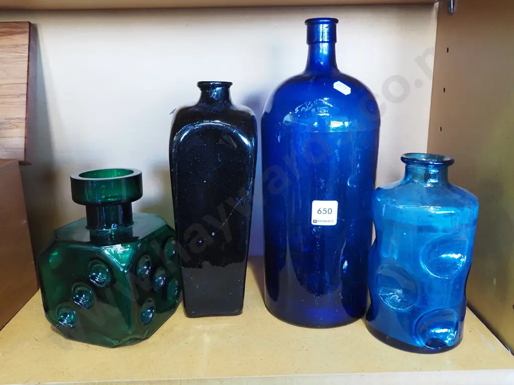 4x glass bottles Image 1++