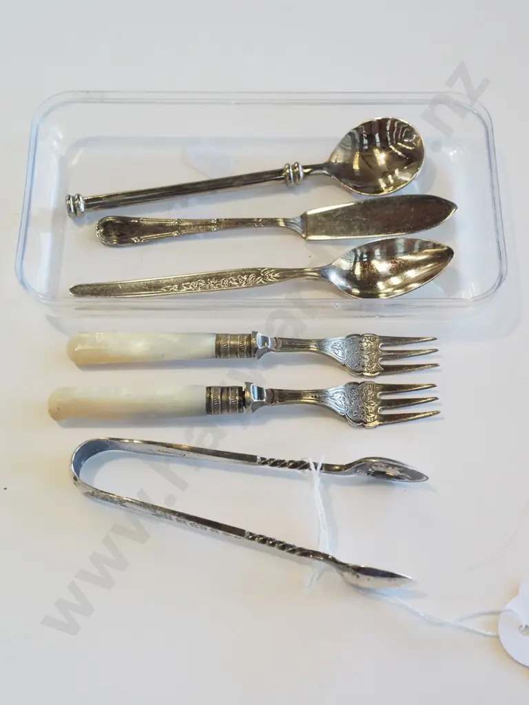 sugar tongs, teaspoons, forks Image 1++
