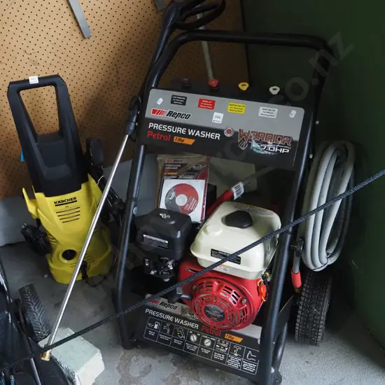 Repco Warrior 7hp 4 stroke pressure washer - as new condition