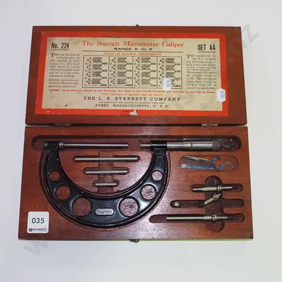 Starrett wood cased calipers