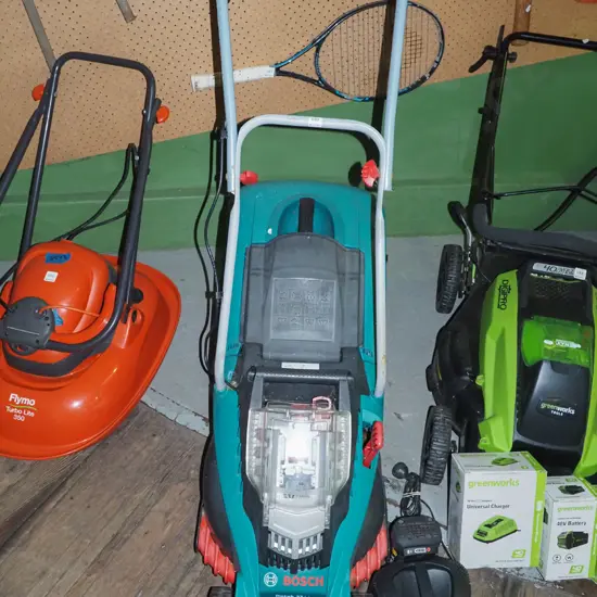 Bosch battery 36V lawn mower with charger