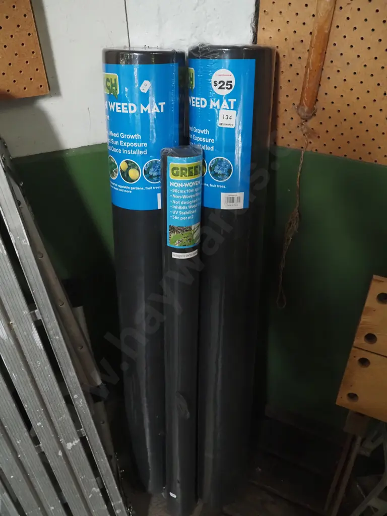 3x rolls of as new weed mat Image 1++