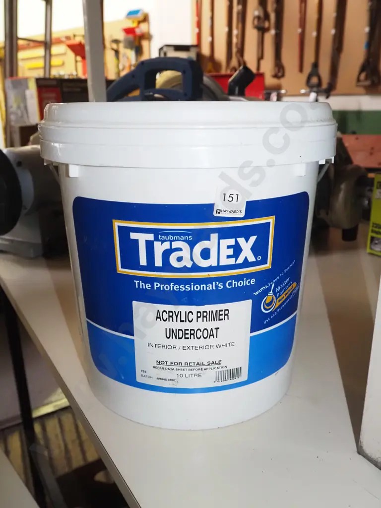 10L pail of Tradex acrylic primer under cut - unopened Image 1++
