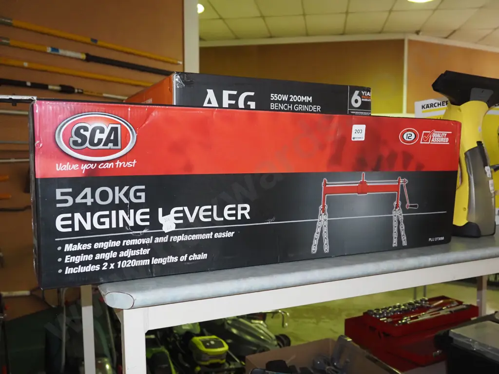 as-new boxed SCA 540kg engine leveller Image 1++