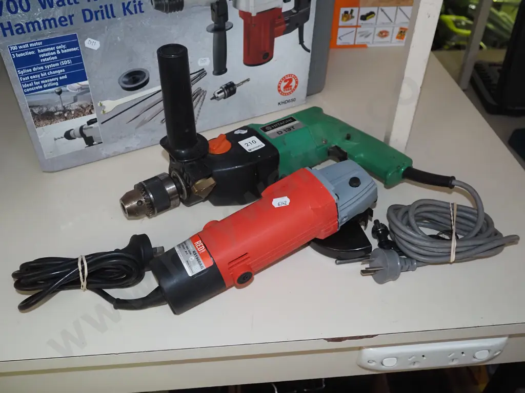 Hitachi drill, angle grinder Image 1++