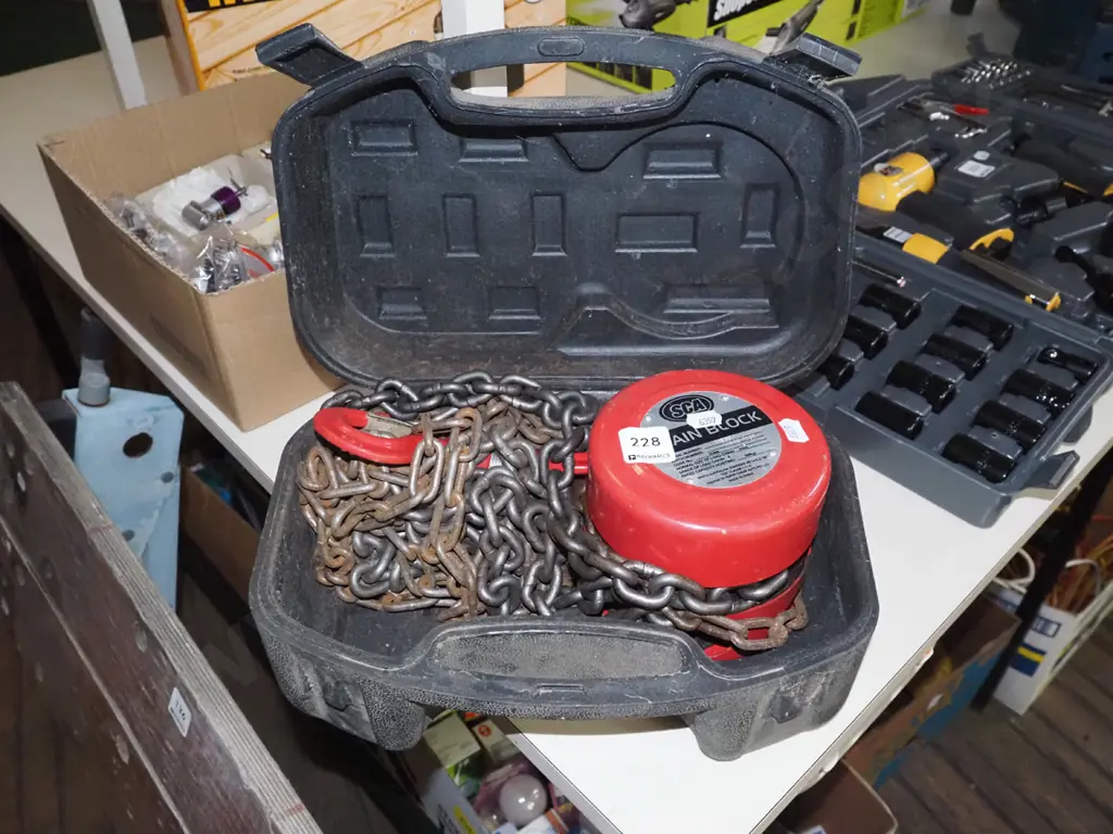 cased SCA chain block - half tonne Image 1++