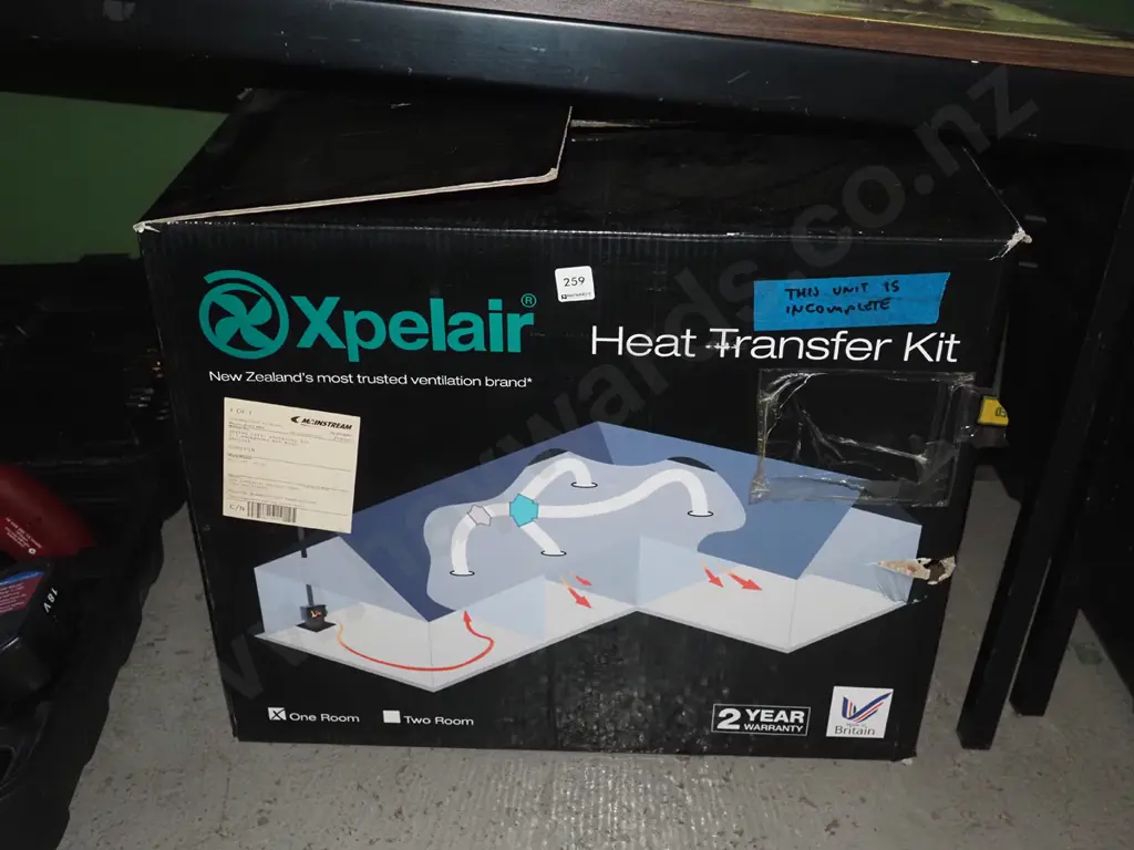 Explair heat transfer kit - unit is incomplete Image 1++