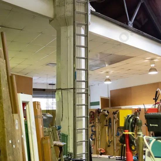 very tall aluminium extension ladder