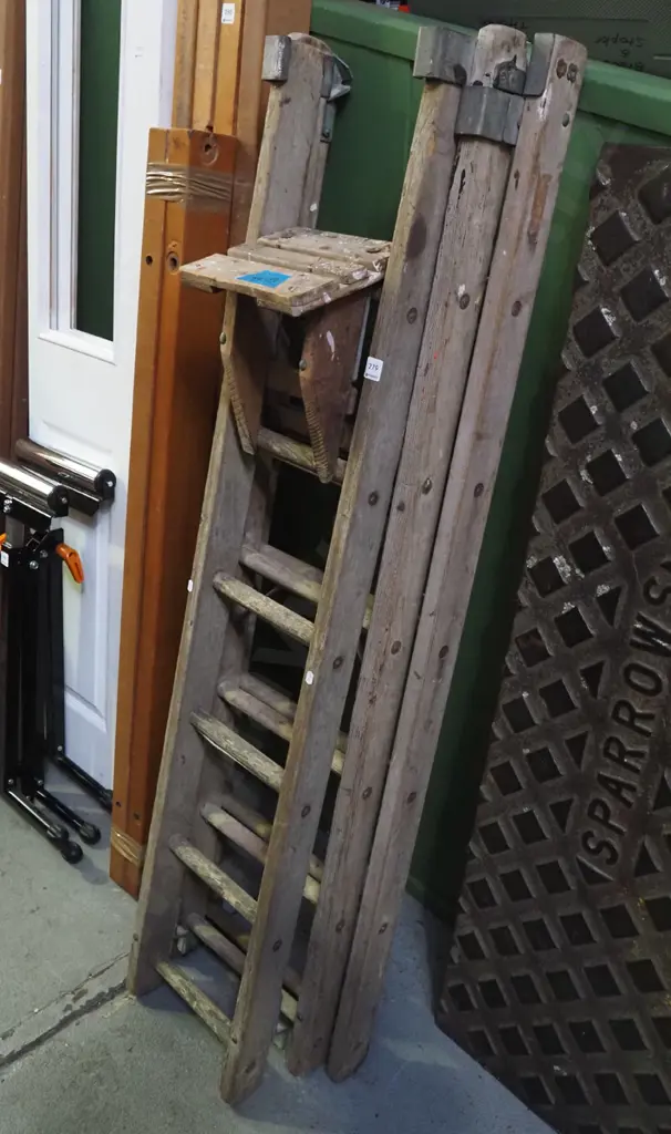 oregon extending ladder with clip on shelf Image 1++