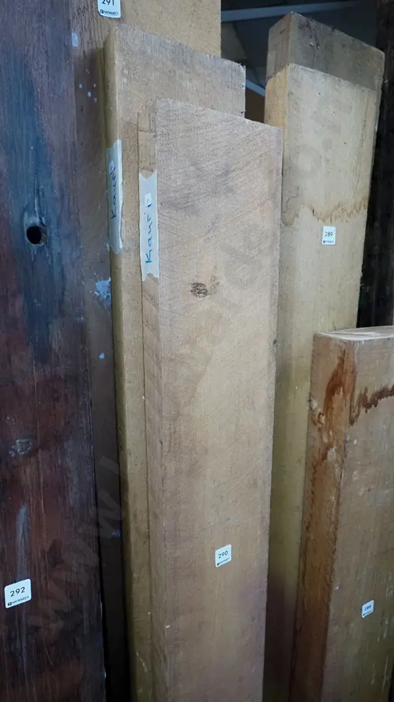 2x lengths of rough sawn kauri Tallest 2065x165x45 Image 1++