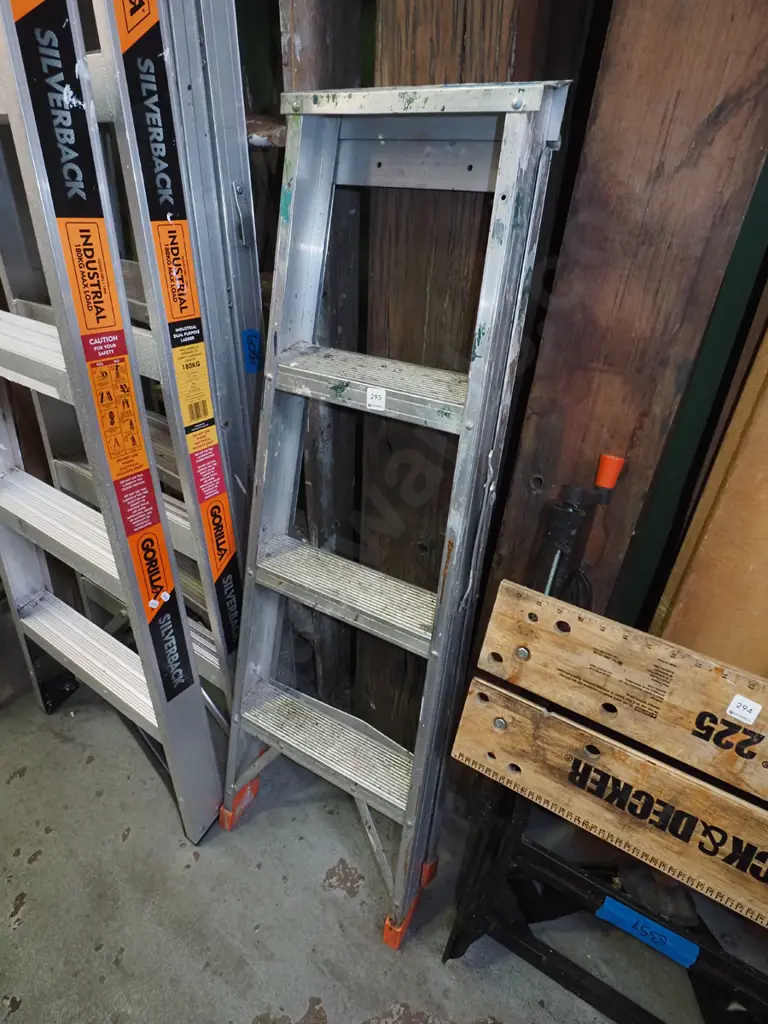 3 step aluminium ladder Image 1++