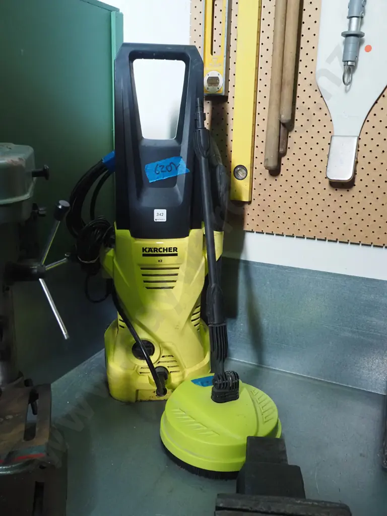 Karcher KT water blaster with deck scrubbing attachment Image 1++