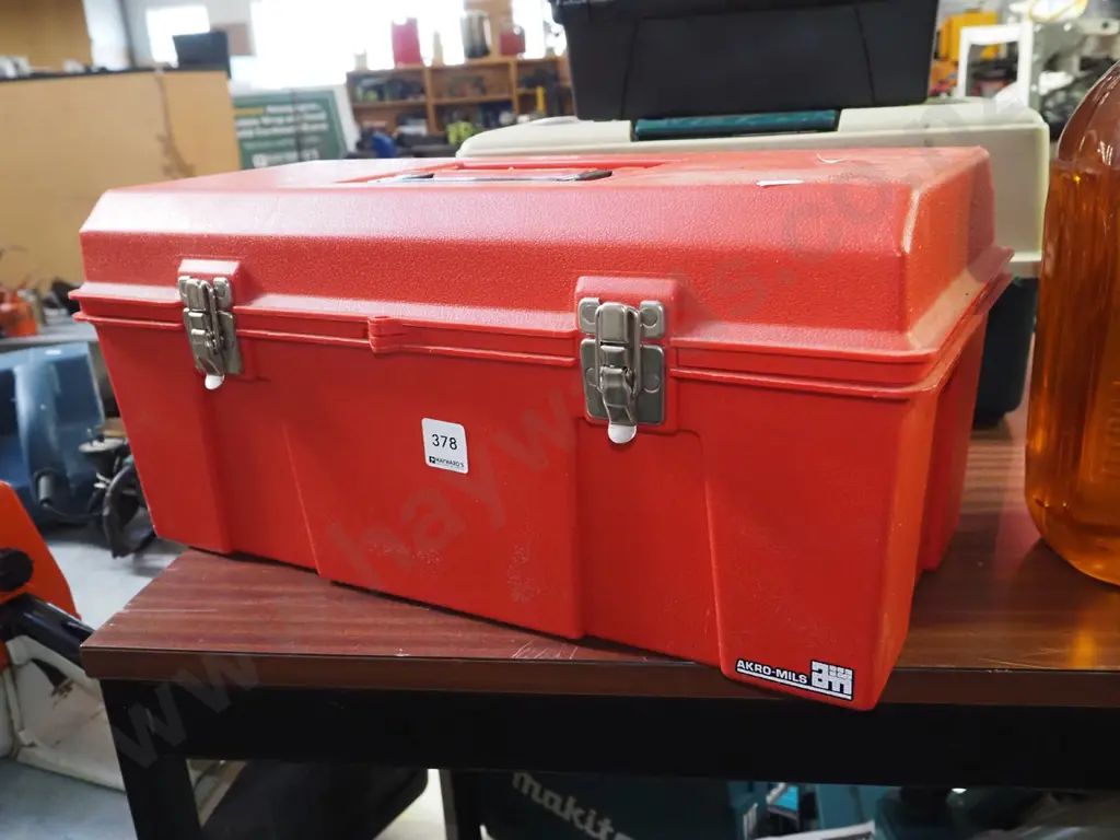 red plastic tool box Image 1++